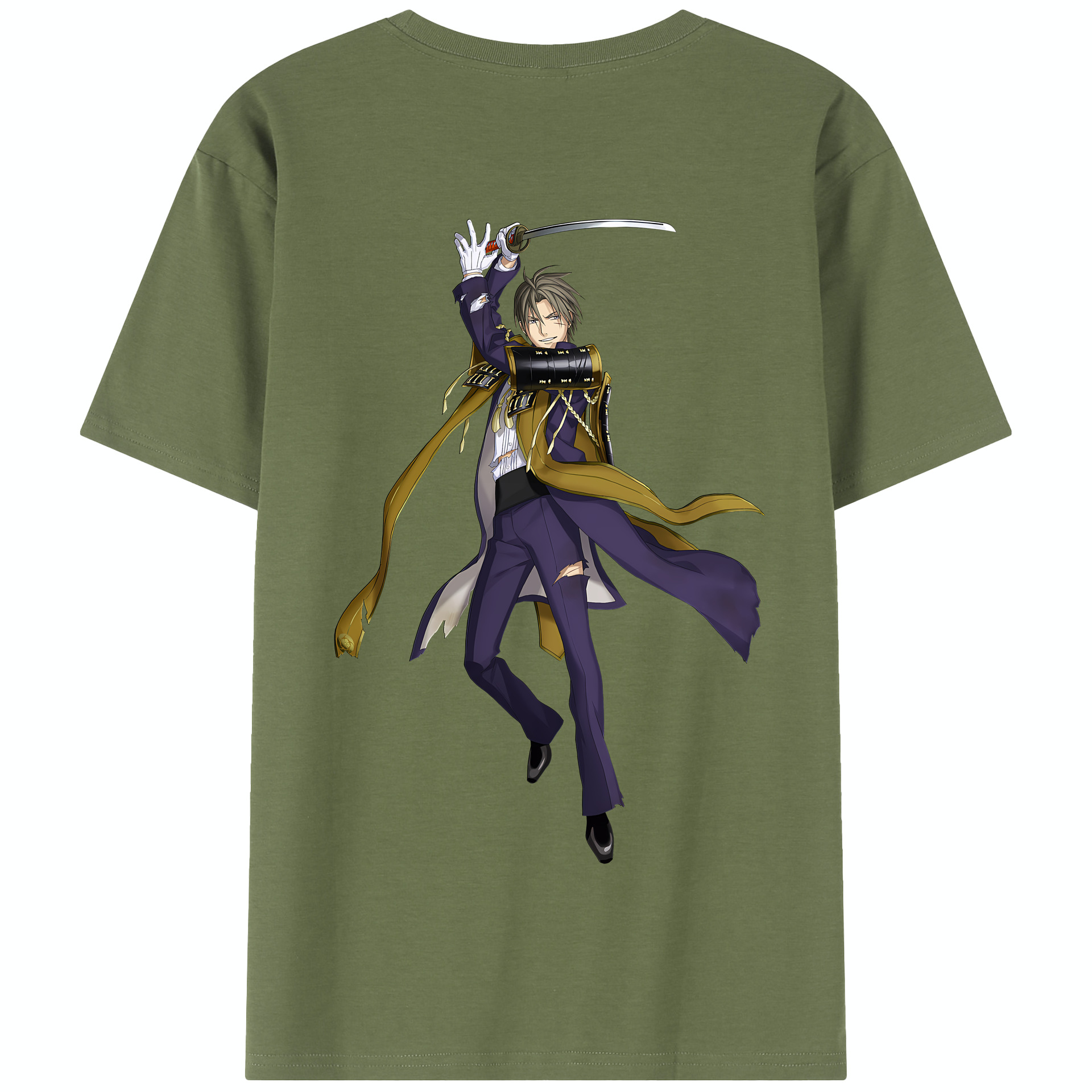 （画像用） 刀剣乱舞 Touken Ranbu 綿100％半袖Tシャツ（背面プリント）